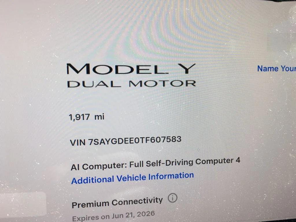 tesla model y 2026 7SAYGDEE0TF607583 image tesla model y 2026 7SAYGDEE0TF607583 image